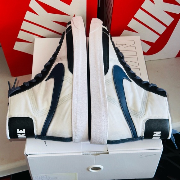 Nike By You Blazer Men’s Size 11 US *New with og Box* White Blue Black - Picture 7 of 12